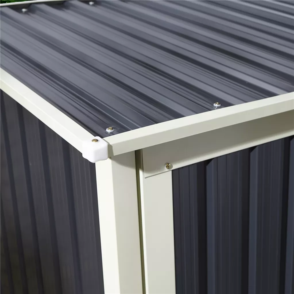 5 x 3 Single Door Metal Pent Shed – Dark Grey product image