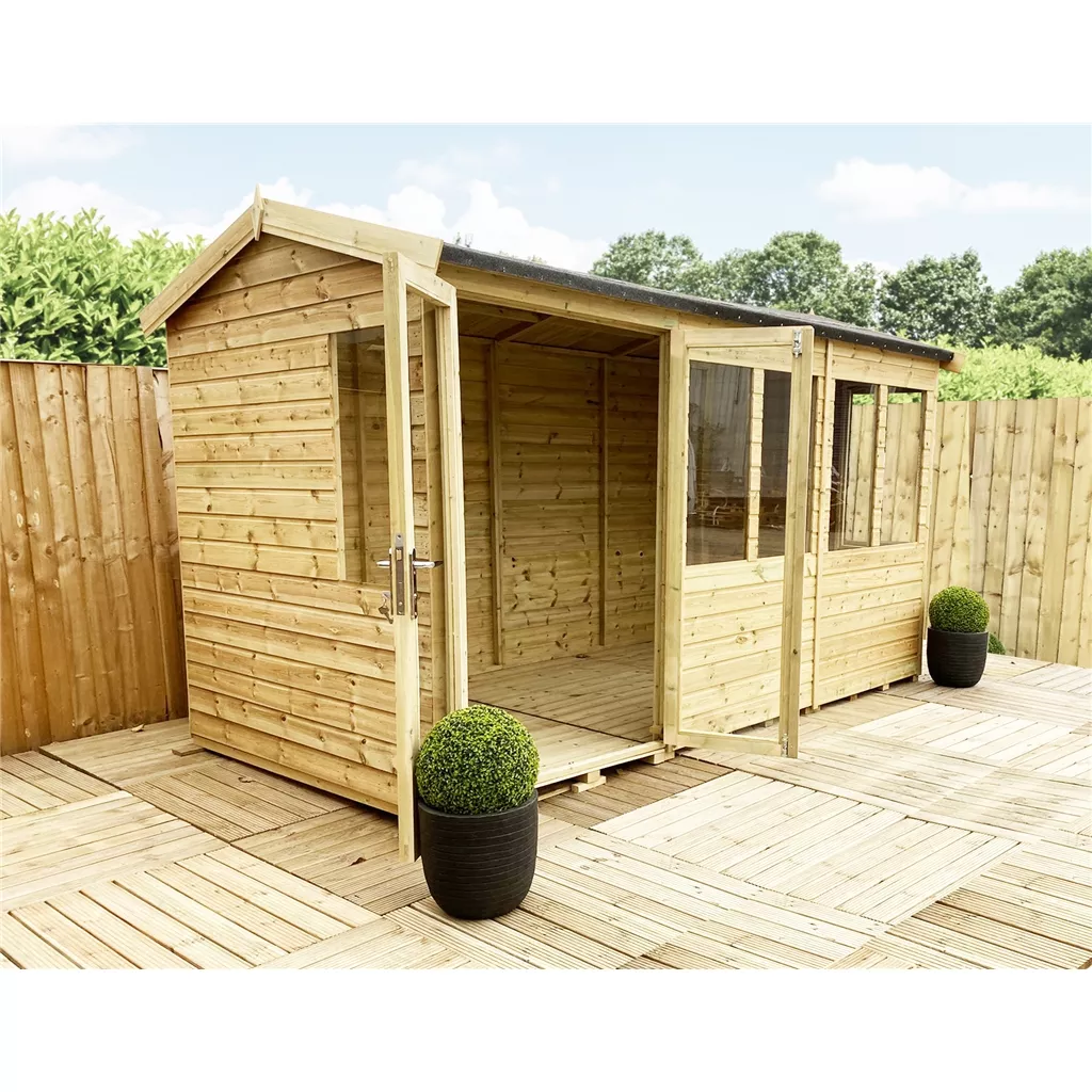 13 x 20 Reverse Pressure Treated Apex Summerhouse product image