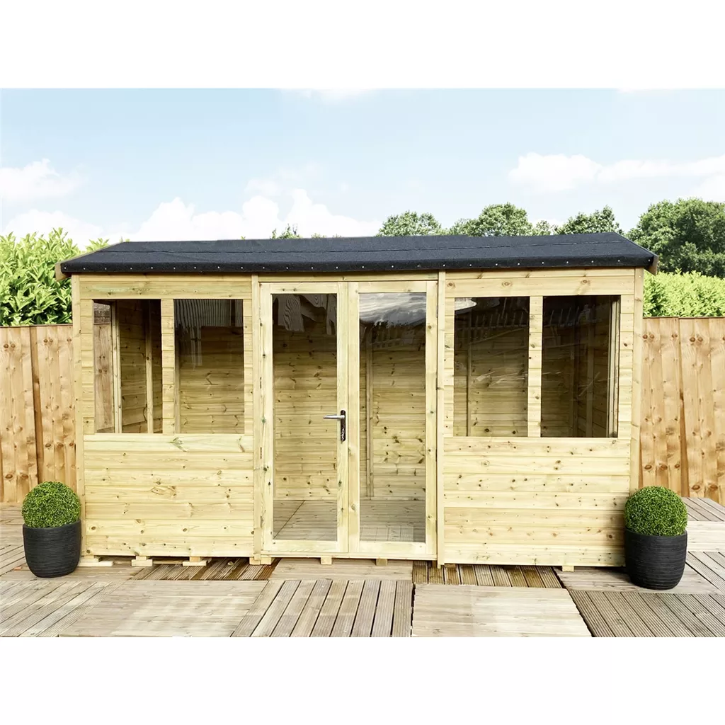 13 x 28 Reverse Pressure Treated Apex Summerhouse product image