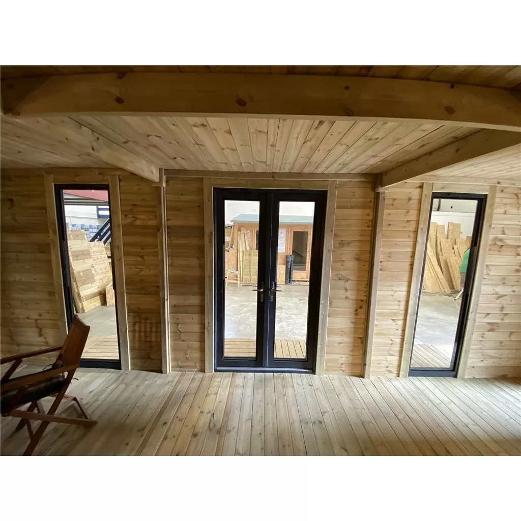 10 x 16 Executive Plus Insulated Garden Office – PVC French Doors & Windows product image