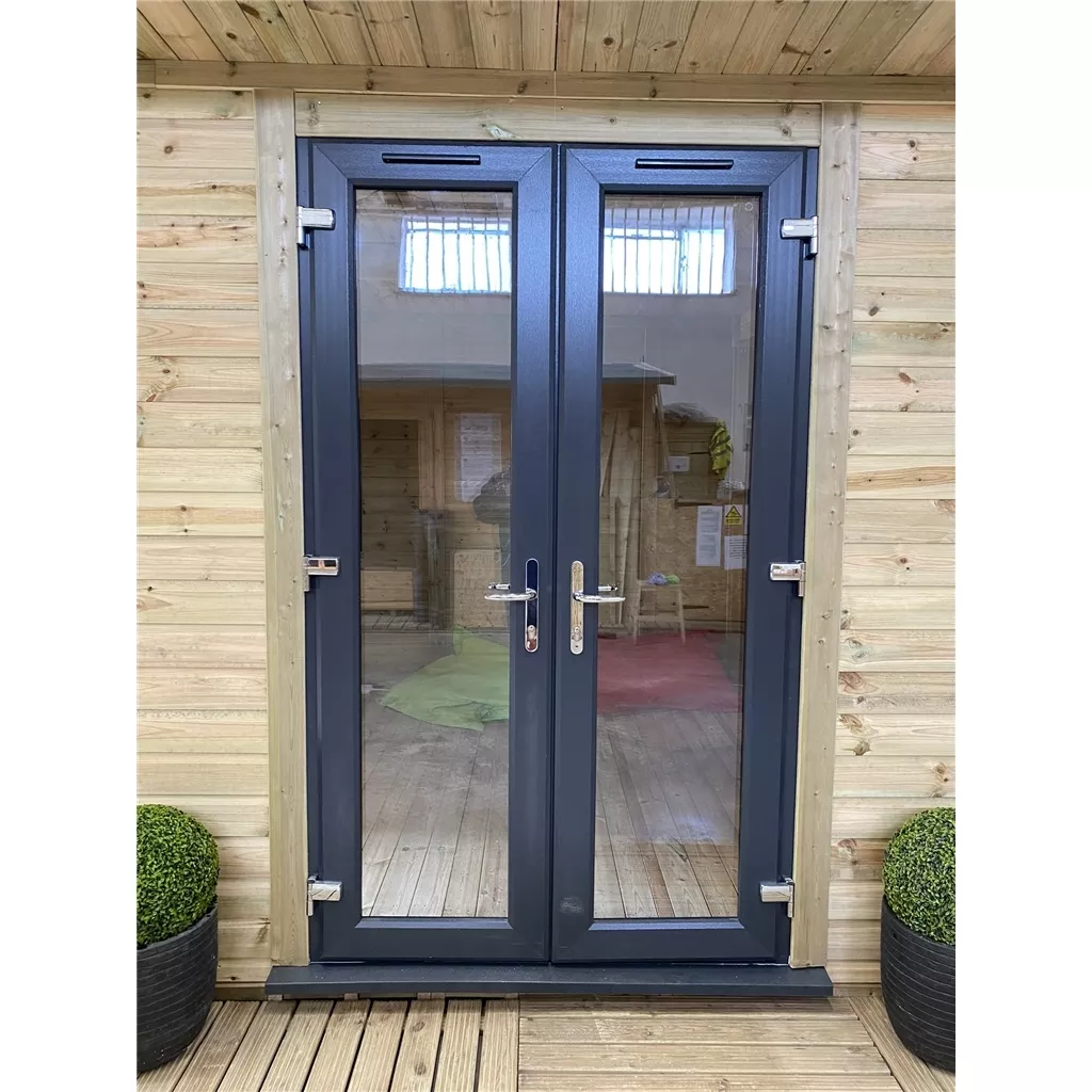 16 x 10 Executive Plus Insulated Garden Office – PVC French Doors & Windows product image