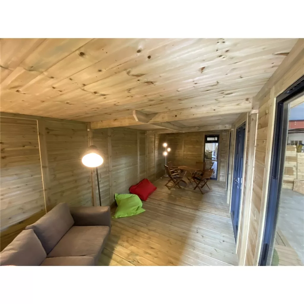 16 x 26 Executive Plus Insulated Garden Office – PVC French Doors & Windows product image