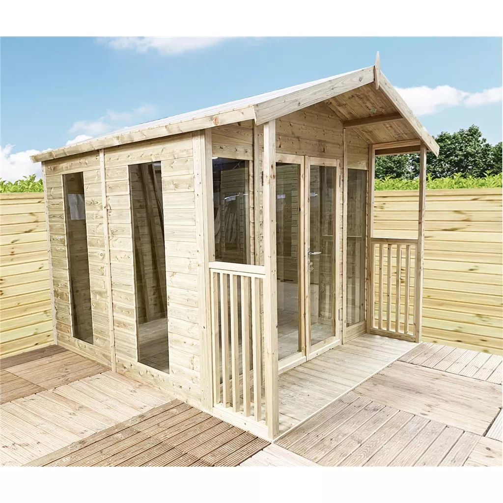 9 x 26 Pressure Treated Apex Summerhouse with Verandah product image