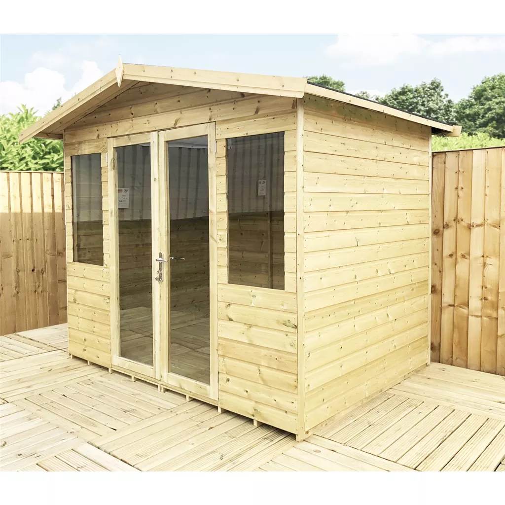 11 x 16 Pressure Treated Apex Summerhouse with Verandah product image