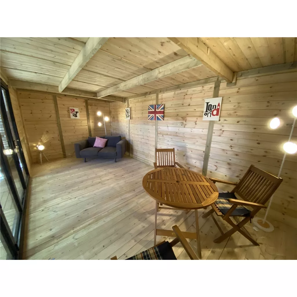 10 x 10 DELUXE PLUS Insulated Garden Office – Aluminium BiFold Doors product image