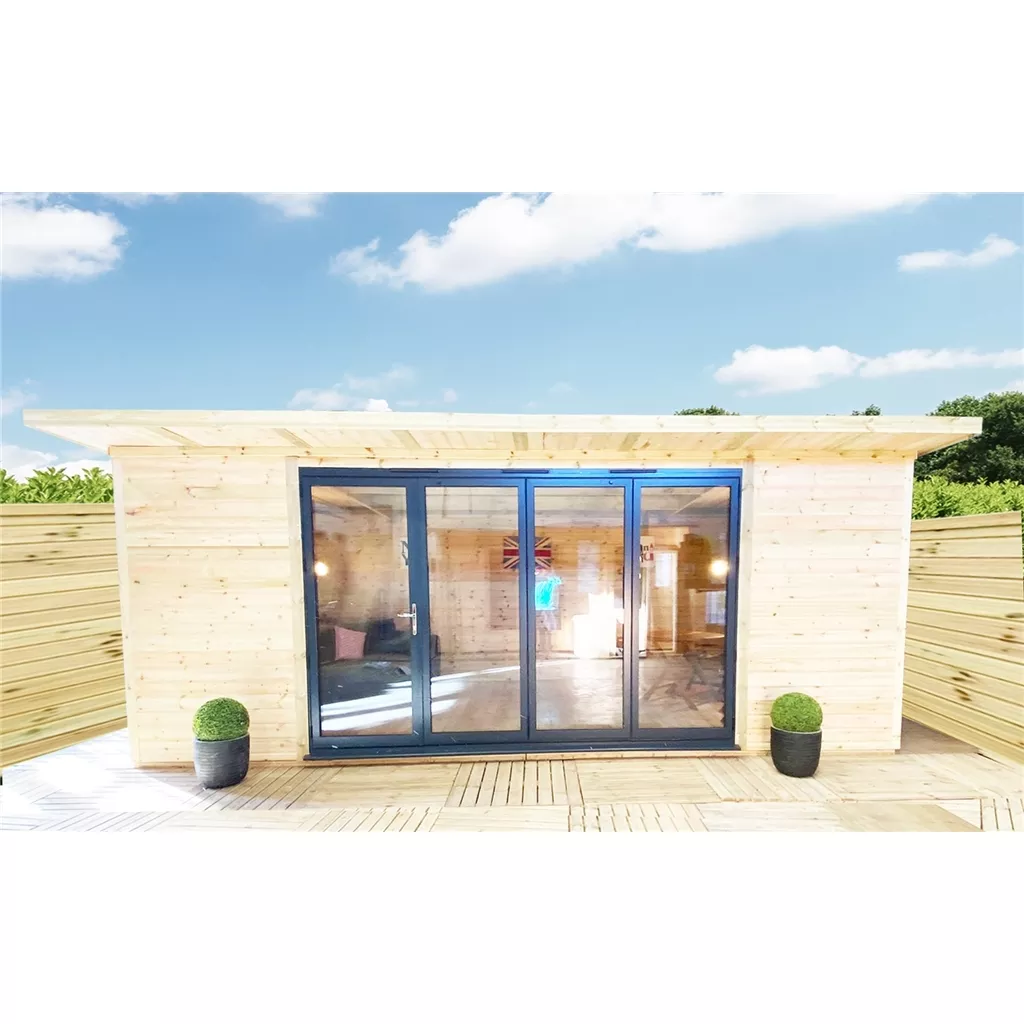 20 x 10 DELUXE PLUS Insulated Garden Office – Aluminium BiFold Doors product image