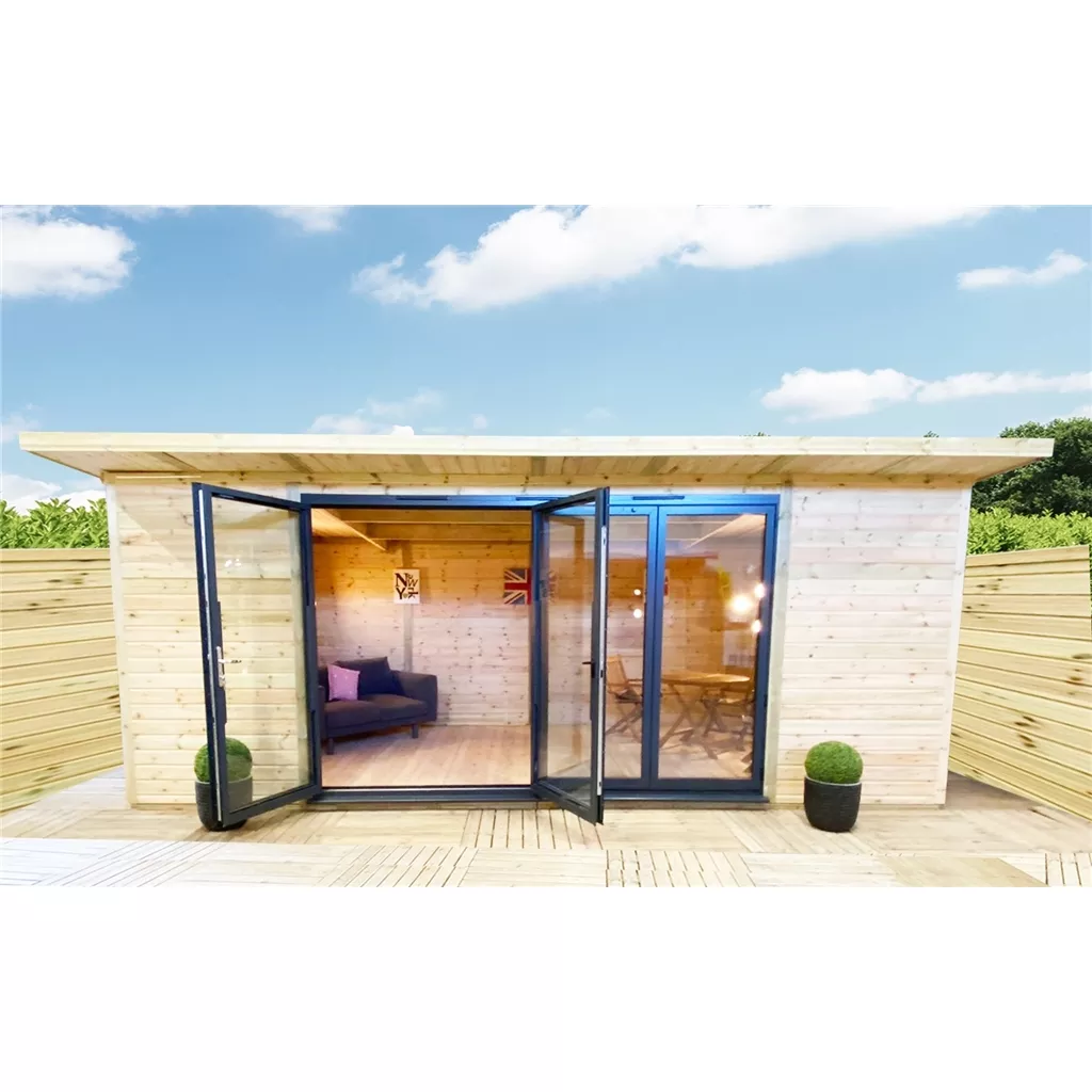 20 x 13 DELUXE PLUS Insulated Garden Office – Aluminium BiFold Doors product image