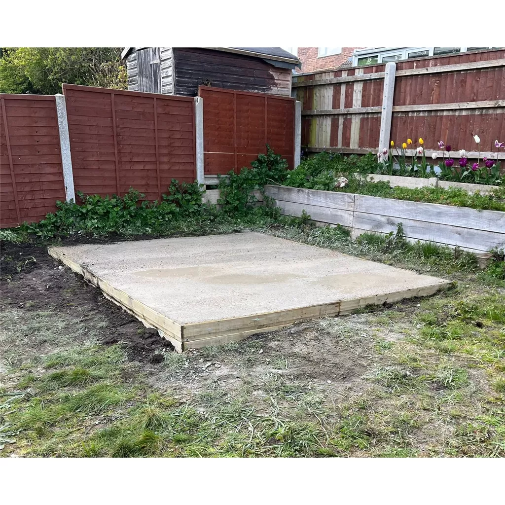 26ft x 16ft Installed Concrete Base product image
