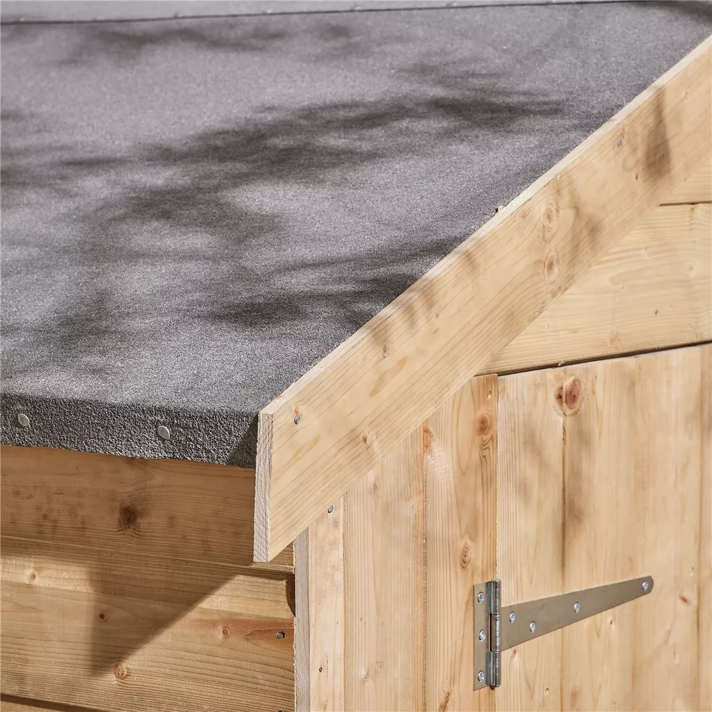 8ft x 6ft Windowless, Single Door - 12mm Shiplap Apex Shed product image