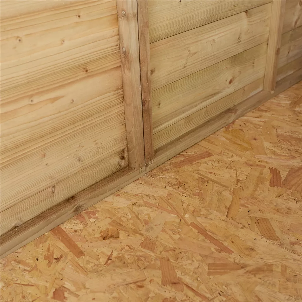 8ft x 6ft Windowless, Single Door - 12mm Shiplap Apex Shed product image