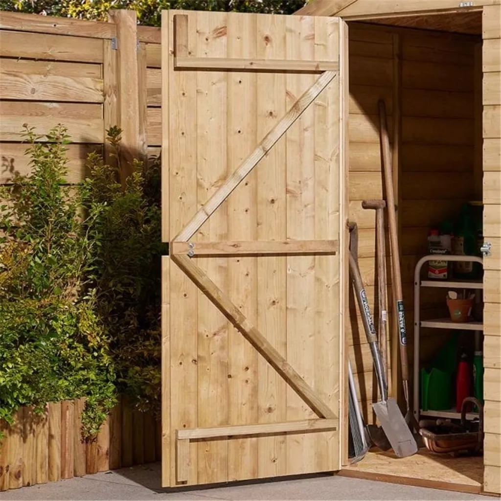 4ft x 6ft Deluxe Shiplap Hawthorne Single Door Apex Shed product image