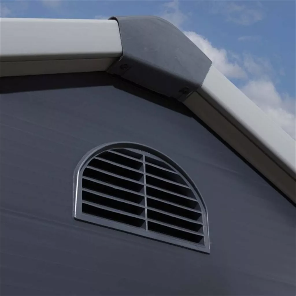 8ft x 6ft Deluxe Stratton Plastic Shed Double Door Apex Shed With Assembly - Dark Grey product image