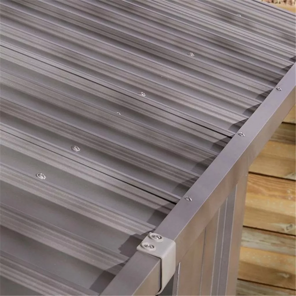 8 x 4 Deluxe Ashford Metal Apex Shed – Double Door and Assembly product image