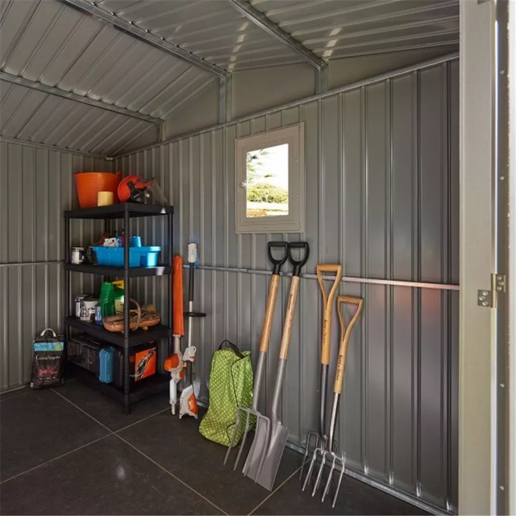 10 x 10 Deluxe Ashford Metal Apex Shed – Double Door, Assembly product image