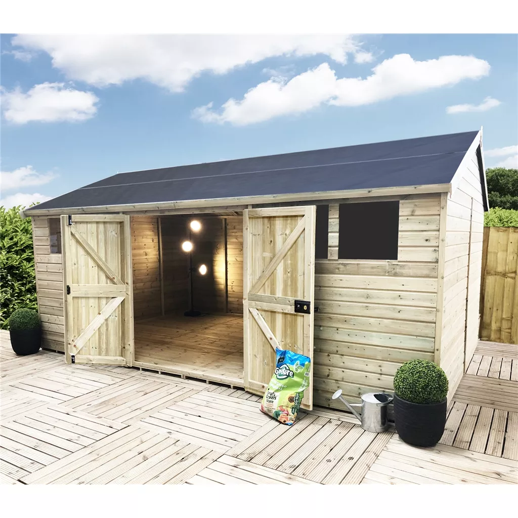 20 x 15 Fully Insulated Reverse Workshop