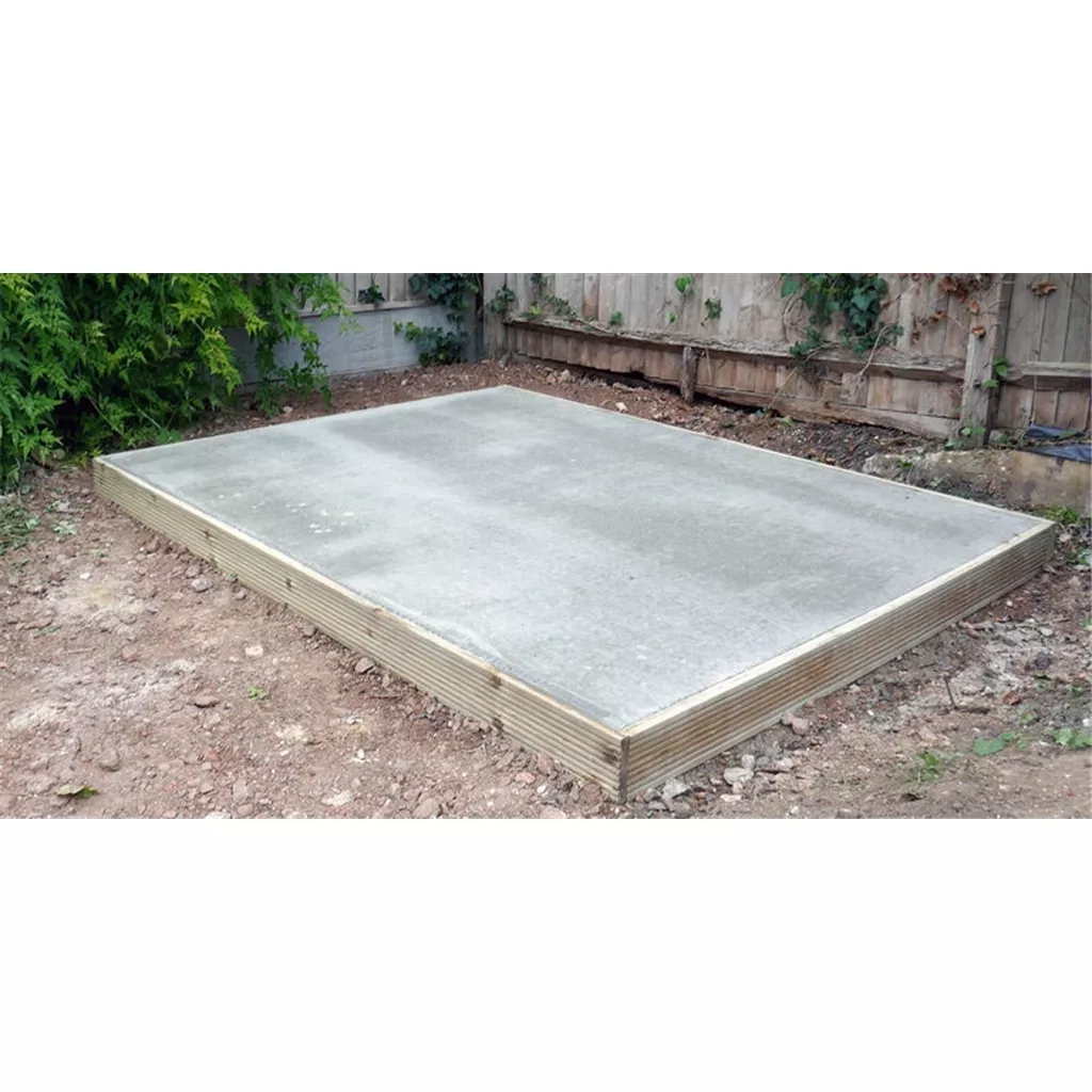 11ft x 8ft Installed Concrete Base